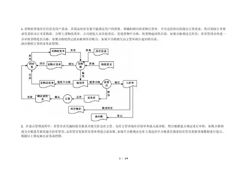 管理信息系统数据流程图和业务流程图参考