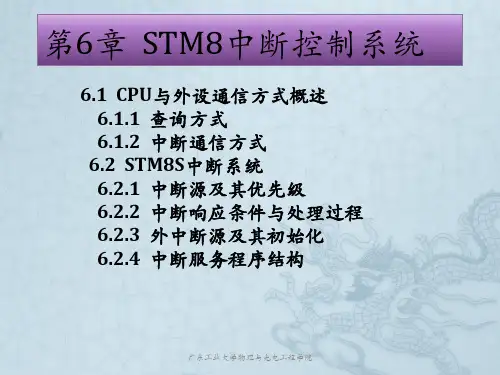 第6章  STM8中断控制系统