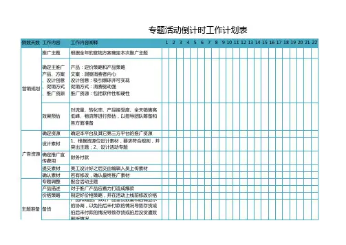 活动倒计时计划表