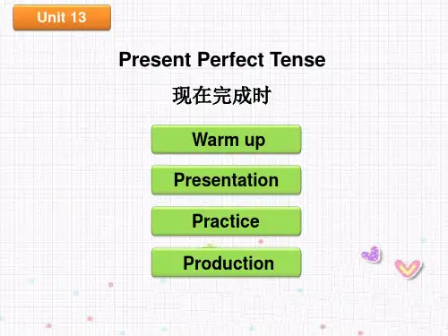 小学语法下册U13 现在完成时
