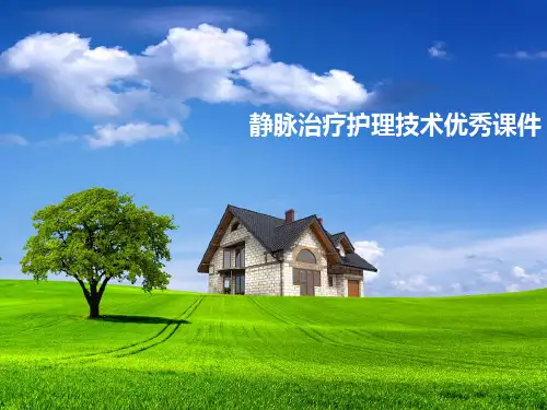 静脉治疗护理技术优秀课件全