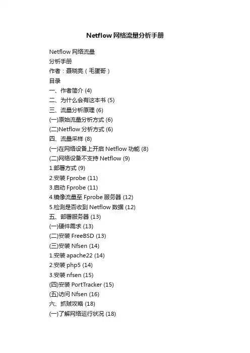 Netflow网络流量分析手册