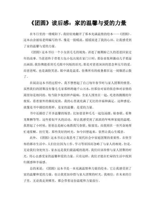 《团圆》读后感