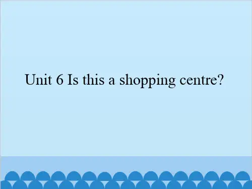 五年级下册英语 Unit 6 Is this a shopping centre？ 湘鲁版