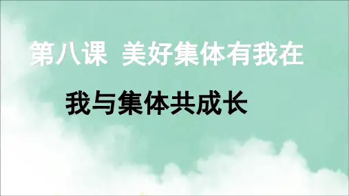 我与集体共成长(公开课)