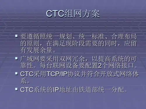 CTC系统的网络结构共34页