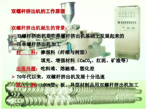 双螺杆挤出机工作原理 PPT课件