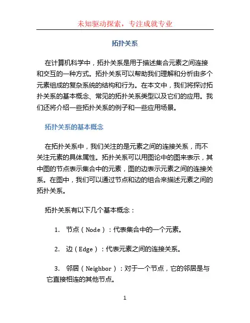 拓扑关系文档