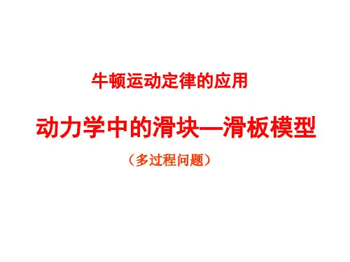 滑块—滑板模型全解