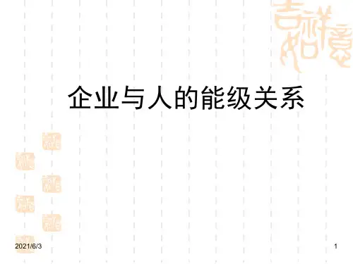 企业与人的能级关系PPT优秀课件