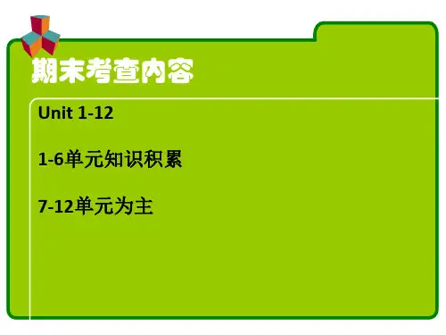 人教版七年级英语下学期期末总复习重点知识汇总-(共64张PPT)