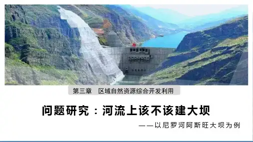 高中地理 问题探究：河流上该不该建大坝(共28张PPT)