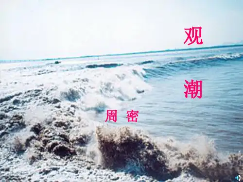 八年级上册《观潮》课件