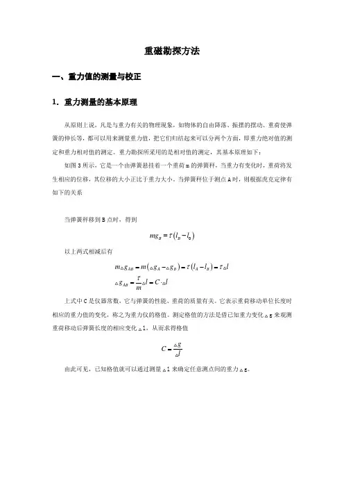 重磁勘探方法简介