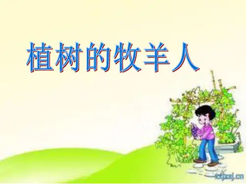 人教版七年级语文上册 (2016部编版)教学课件：14 植树的牧羊人PPT课件