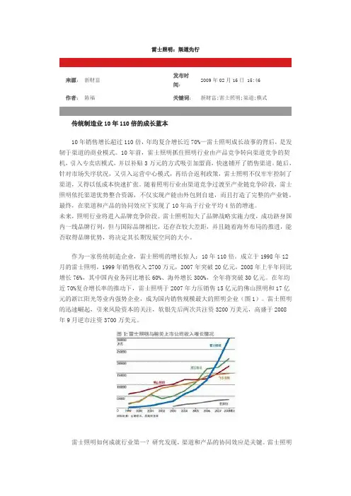 雷士照明