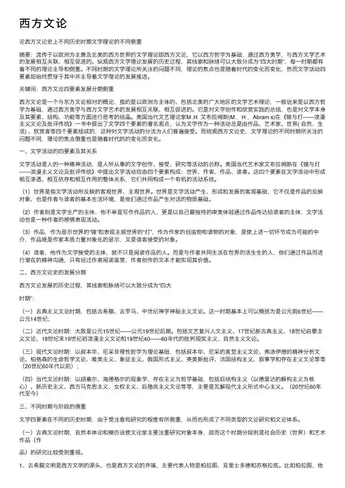 西方文论——精选推荐
