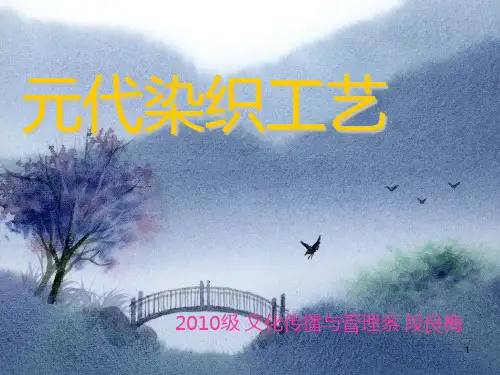 元代染织工艺PPT课件