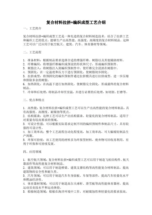 复合材料拉挤+编织成型工艺介绍