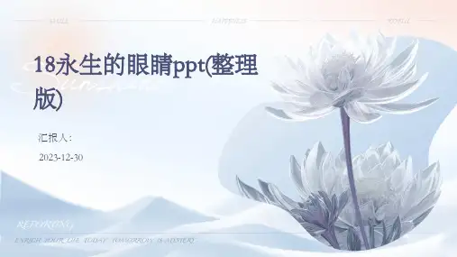 18永生的眼睛ppt(整理版)