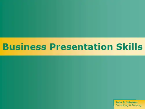 做好presentation的诀窍_英文版