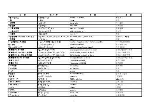 技术用语集(読み方手顺)机械_模具_冲床中日英三语 精品