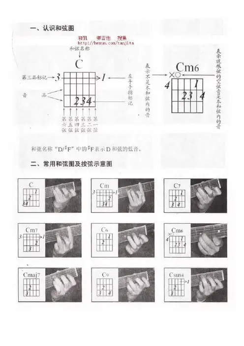 吉他常用和弦图