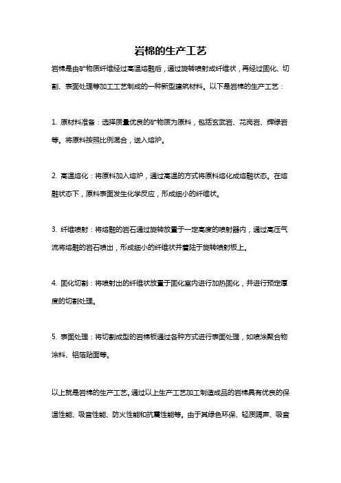 岩棉的生产工艺