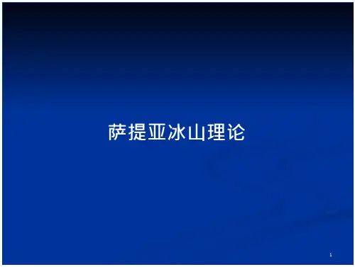 萨提亚冰山理论