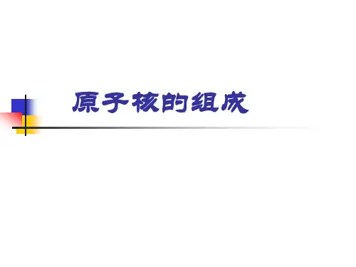 原子核的组成