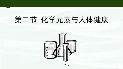 《化学元素与人体健康》化学与健康PPT课件