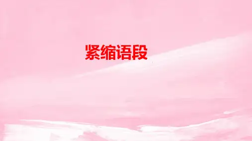 高考语文复习压缩语段(1)