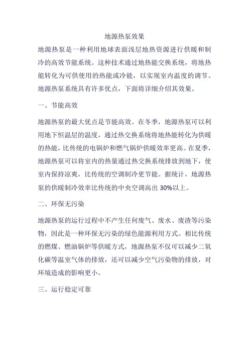 地源热泵效果
