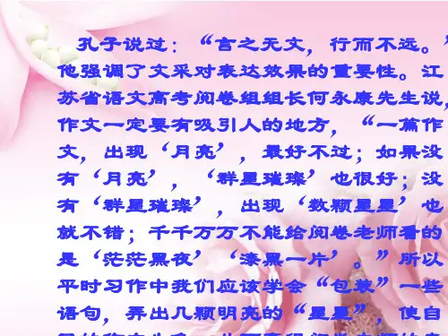 中考作文指导——语言篇【精品】