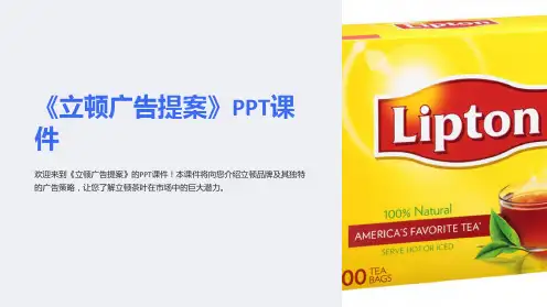 《立顿广告提案》课件