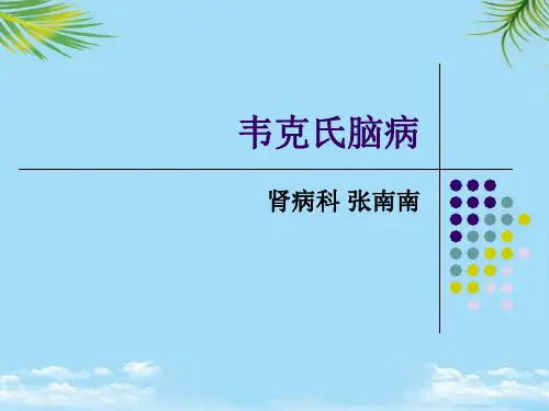 【精】韦克氏脑病