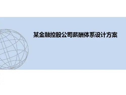 某金融控股公司薪酬体系设计方案