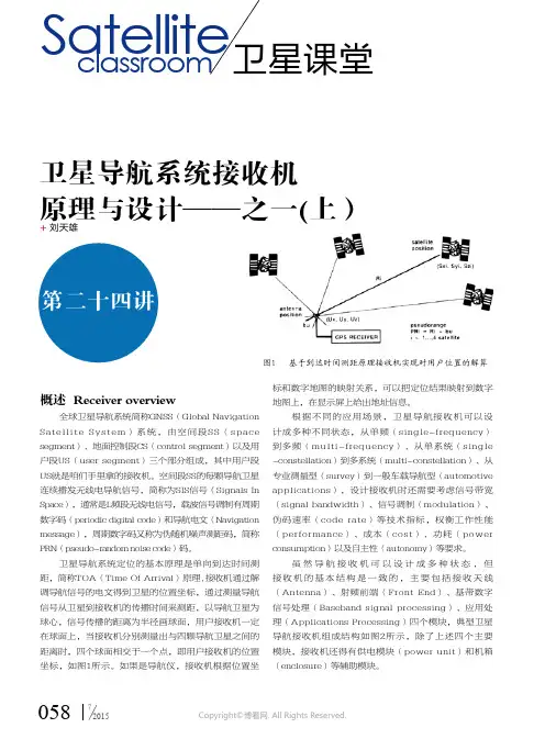 卫星导航系统接收机原理与设计——之一(上）
