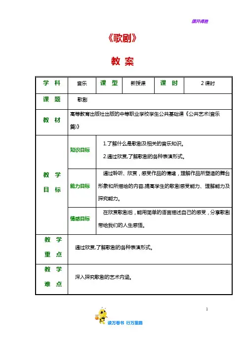 5.2歌剧——【公共艺术(音乐篇)】