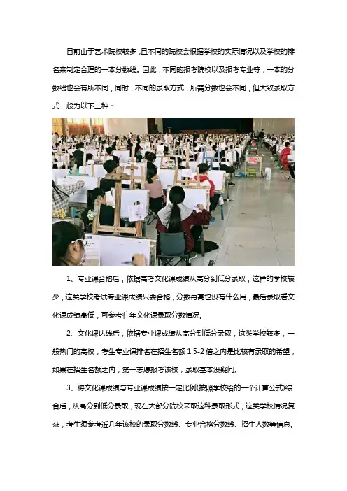 高考美术生的录取方式有哪几种