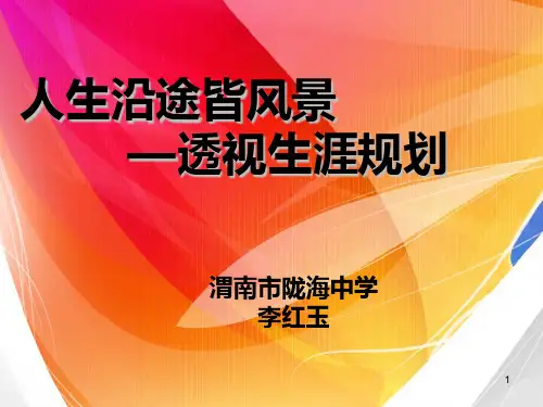 高中生生涯规划PPT课件