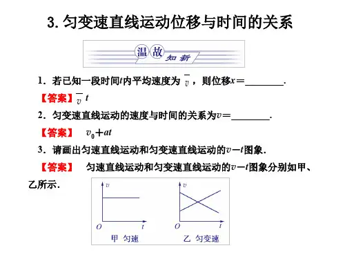 位移和时间关系
