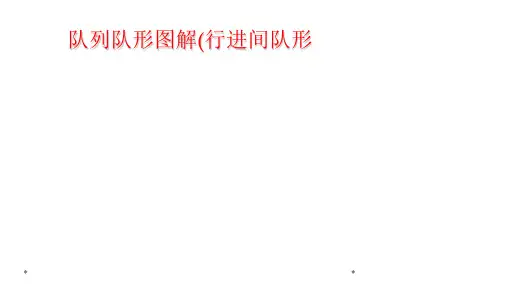 队列队形图解(行进间队形