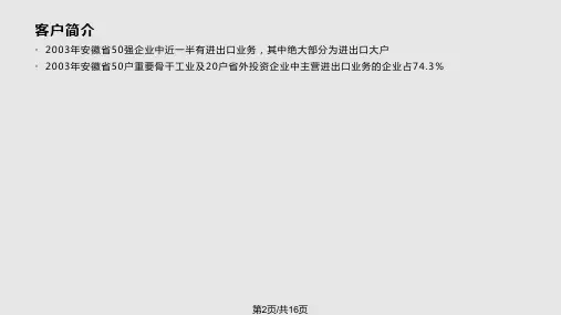 常用国际贸易融资产品简介