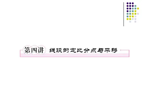 5-4新田中学-线段的定比分点与平移