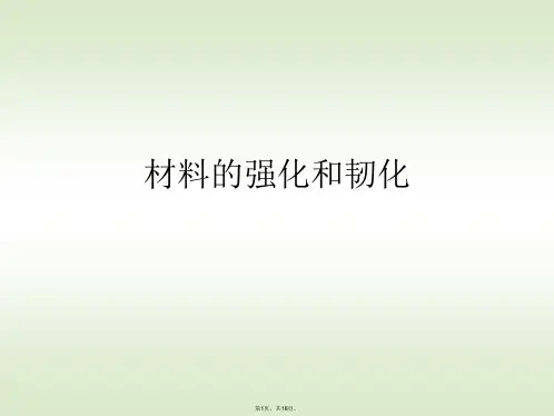 材料的强化和韧化