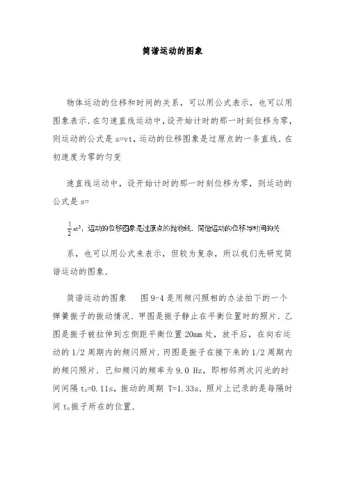 简谐运动的图象