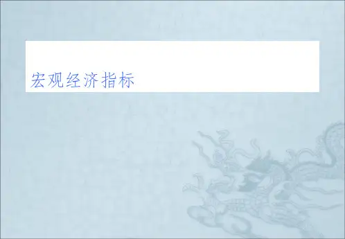宏观经济指标ppt课件