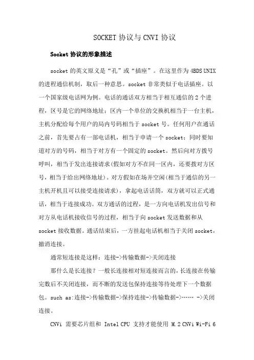 SOCKET协议与CNVI协议
