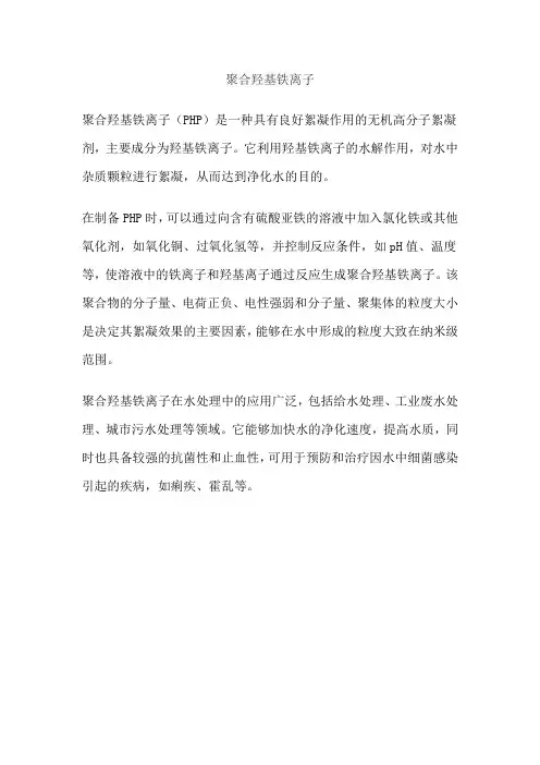 聚合羟基铁离子